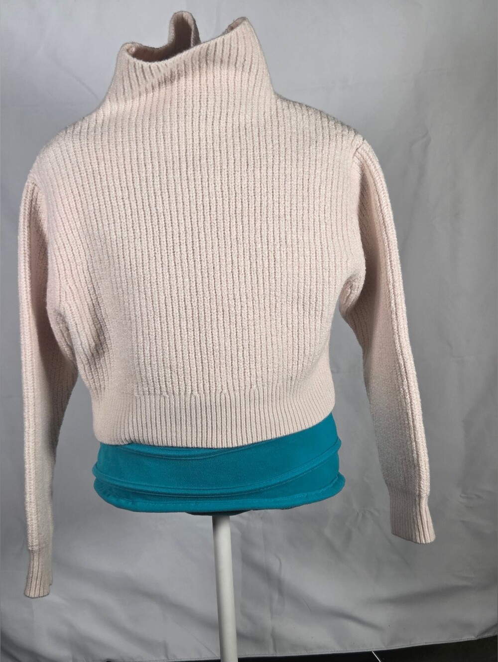 Wilfred Aritzia 100% Merino Wool Ribbed Mock Neck Sweater S